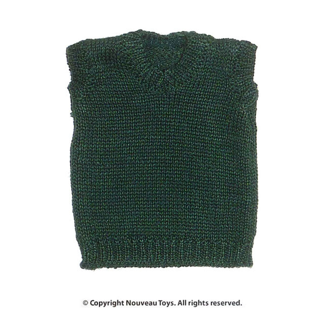 Nouveau Toys Uniform Series - 1/6 Scale Dark Green V-Neck Sweater
